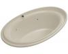 Kohler Purist K-1110-GCR-G9 Sandbar BubbleMassage Bath Tub with Chromatherapy