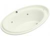 Kohler Purist K-1110-GCR-NG Tea Green BubbleMassage Bath Tub with Chromatherapy