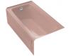 Kohler Bancroft K-1151-GLA-45 Wild Rose 5' BubbleMassage Bath Tub with Integral Apron and Left-Hand Drain