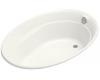 Kohler Serif K-1337-G-0 White 5' BubbleMassage Bath Tub