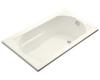 Kohler Devonshire K-1357-G-58 Thunder Grey 5' BubbleMassage Bath Tub