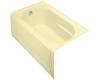 Kohler Devonshire K-1357-GLA-Y2 Sunlight 5' BubbleMassage Bath Tub with Integral Apron, Left-Hand Drain