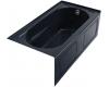 Kohler Devonshire K-1357-GRA-52 Navy 5' BubbleMassage Bath Tub with Integral Apron and Right-Hand Drain