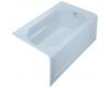 Kohler Devonshire K-1357-GRA-6 Skylight 5' BubbleMassage Bath Tub with Integral Apron and Right-Hand Drain