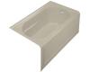 Kohler Devonshire K-1357-GRA-G9 Sandbar 5' BubbleMassage Bath Tub with Integral Apron and Right-Hand Drain