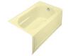 Kohler Devonshire K-1357-GRA-Y2 Sunlight 5' BubbleMassage Bath Tub with Integral Apron and Right-Hand Drain