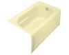 Kohler Devonshire K-1357-GRA-Y2 Sunlight 5' BubbleMassage Bath Tub with Integral Apron and Right-Hand Drain