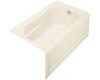 Kohler Devonshire K-1357-RA-47 Almond 5' Whirlpool Bath Tub with Integral Apron and Right-Hand Drain
