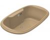 Kohler Revival K-1375-GCR-33 Mexican Sand 6' BubbleMassage Bath Tub with Chromatherapy