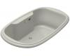 Kohler Revival K-1375-GCR-95 Ice Grey 6' BubbleMassage Bath Tub with Chromatherapy