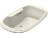 Kohler Revival K-1375-GCR-S1 Biscuit Satin 6' BubbleMassage Bath Tub with Chromatherapy