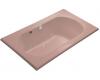 Kohler Memoirs K-1418-GCR-45 Wild Rose 6' BubbleMassage Bath Tub with Chromatherapy