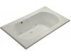 Kohler Memoirs K-1418-GCR-95 Ice Grey 6' BubbleMassage Bath Tub with Chromatherapy