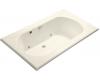 Kohler Memoirs K-1418-GCR-S1 Biscuit Satin 6' BubbleMassage Bath Tub with Chromatherapy