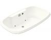 Kohler Portrait K-1457-GCR-0 White 5.5' BubbleMassage Bath Tub with Chromatherapy