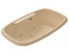 Kohler Portrait K-1457-GCR-33 Mexican Sand 5.5' BubbleMassage Bath Tub with Chromatherapy