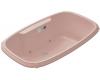 Kohler Portrait K-1457-GCR-45 Wild Rose 5.5' BubbleMassage Bath Tub with Chromatherapy