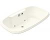 Kohler Portrait K-1457-GCR-96 Biscuit 5.5' BubbleMassage Bath Tub with Chromatherapy