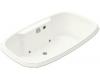 Kohler Portrait K-1457-GCR-S2 White Satin 5.5' BubbleMassage Bath Tub with Chromatherapy