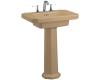 Kohler Kathryn K-2322-1-33 Mexican Sand Pedestal Lavatory with Single-Hole Faucet Drilling