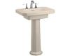 Kohler Kathryn K-2322-1-55 Innocent Blush Pedestal Lavatory with Single-Hole Faucet Drilling