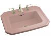 Kohler Kathryn K-2325-1-45 Wild Rose Self-Rimming Lavatory with Single-Hole Faucet Drilling