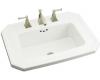 Kohler Kathryn K-2325-1-W2 Earthen White Self-Rimming Lavatory with Single-Hole Faucet Drilling