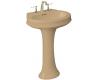 Kohler Leighton K-2326-4-33 Mexican Sand Pedestal Lavatory with 4" Centers
