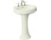 Kohler Leighton K-2326-4-NG Tea Green Pedestal Lavatory with 4" Centers