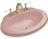 Kohler Leighton K-2329-1-45 Wild Rose Self-Rimming Lavatory with Single-Hole Faucet Drilling