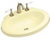 Kohler Leighton K-2329-1-Y2 Sunlight Self-Rimming Lavatory with Single-Hole Faucet Drilling