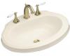 Kohler Leighton K-2329-8-47 Almond Self-Rimming Lavatory with 8" Centers