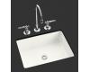 Kohler Kathryn K-2330-G-0 White Undercounter Lavatory with Glazed Underside