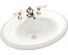 Kohler Revival K-2950-4-0 White Self-Rimming Lavatory with 4" Centers
