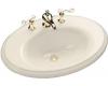 Kohler Revival K-2950-4-47 Almond Self-Rimming Lavatory with 4" Centers