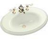 Kohler Revival K-2950-4-NG Tea Green Self-Rimming Lavatory with 4" Centers