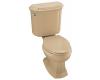 Kohler Portrait K-3591-U-33 Mexican Sand Elongated Toilet with Left-Hand Trip Lever and Insuliner Tank Liner