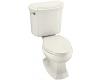 Kohler Portrait K-3591-U-96 Biscuit Elongated Toilet with Left-Hand Trip Lever and Insuliner Tank Liner