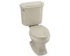 Kohler Portrait K-3591-U-G9 Sandbar Elongated Toilet with Left-Hand Trip Lever and Insuliner Tank Liner