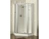 Kohler Memoirs K-702305-D3-SH Bright Silver Neo-Angle Shower Door with Custom Wall and Frosted Glass