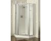 Kohler Memoirs K-702305-L-SH Bright Silver Neo-Angle Shower Door with Custom Wall and Crystal Clear Glass