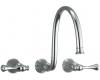 Kohler Revival K-T16107-4A-AF Vibrant French Gold Wall-Mount Faucet Trim with Traditional Lever Handles