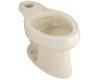 Kohler Wellworth K-4276-L-47 Almond Elongated Toilet Bowl with Bedpan Lugs