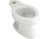 Kohler Wellworth K-4278-0 White Comfort Height Elongated Bowl with Concealed Trapway