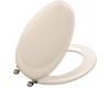 Kohler Revival K-4615-AF-55 Innocent Blush Toilet Seat with Vibrant French Gold Hinges