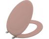 Kohler Revival K-4615-BN-45 Wild Rose Toilet Seat with Vibrant Brushed Nickel Hinges