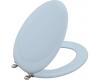 Kohler Revival K-4615-BN-6 Skylight Toilet Seat with Vibrant Brushed Nickel Hinges