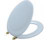 Kohler Revival K-4615-BR-6 Skylight Toilet Seat with Vibrant Polished Brass Hinges