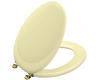 Kohler Revival K-4615-BR-Y2 Sunlight Toilet Seat with Vibrant Polished Brass Hinges