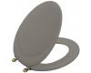 Kohler Revival K-4615-BV-K4 Cashmere Toilet Seat with Vibrant Brushed Bronze Hinges